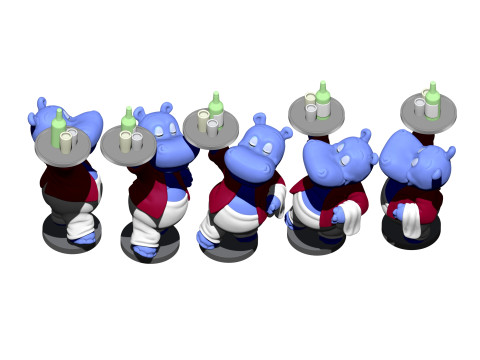 HIPPO WILLI WIRBELWIND FOR 3D PRINT STL 3D 프린트 모델