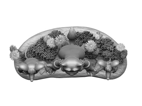 Кіт Леопольд з мишками для 3D друку STL 3D Модель