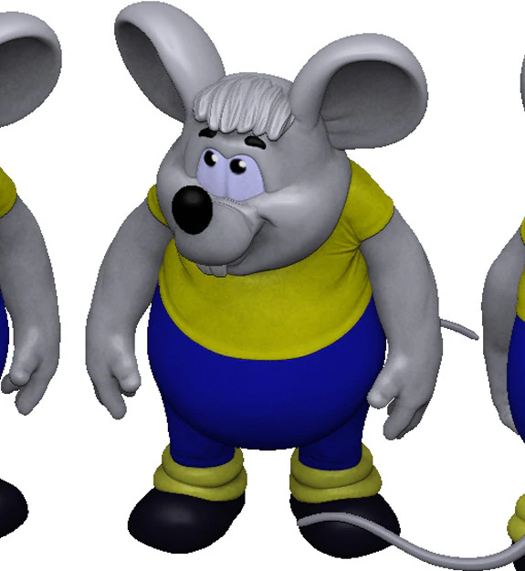 Mouse de Leopold para impress&atilde;o 3D STL Modelo 3D .c4d .max .obj .3ds .fbx .stl .blend 