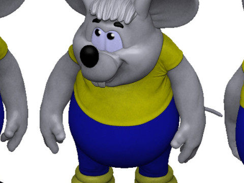 Mouse from Leopold for 3D printing STL 3D Модель
