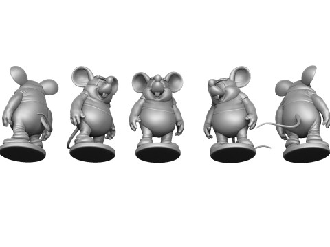 Mouse from Leopold for 3D printing STL Model 3D