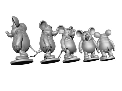 Mouse from Leopold for 3D printing STL Model 3D