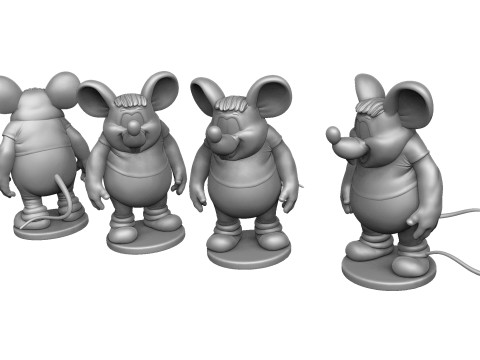Mouse from Leopold for 3D printing STL Model 3D