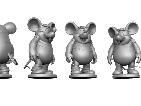 Mouse from Leopold for 3D printing STL Model 3D