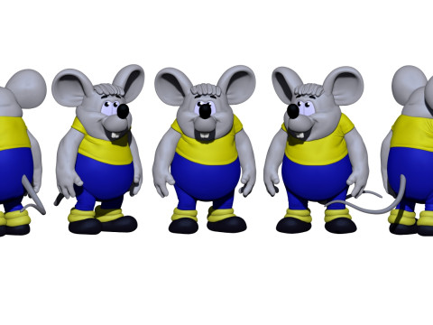 Mouse from Leopold for 3D printing STL Model 3D