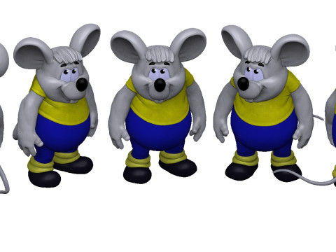 Mouse from Leopold for 3D printing STL Model 3D