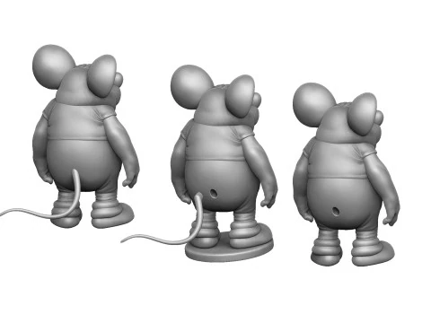 Mouse de Leopold para impress&atilde;o 3D STL Modelo 3D