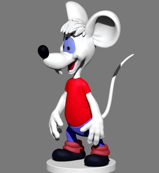 Second Mouse from Leopold for 3D printing STL 3D मॉडल .c4d .max .obj .3ds .fbx .stl .blend 