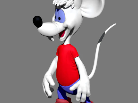 Druga mysz od Leopolda do druku 3D STL Model 3D