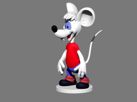 Second Mouse from Leopold for 3D printing STL 3D Model