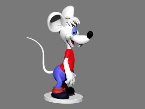 Second Mouse from Leopold for 3D printing STL 3D Model