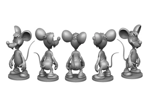 Second Mouse from Leopold for 3D printing STL 3D Model