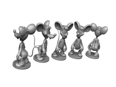 Second Mouse from Leopold for 3D printing STL 3D मॉडल