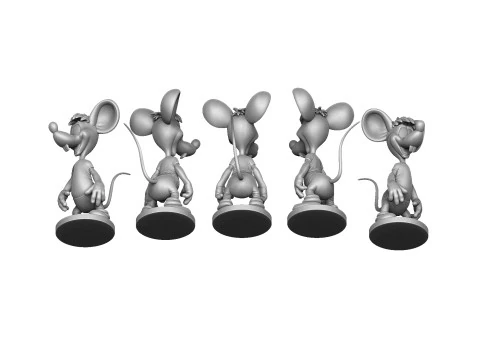 Second Mouse from Leopold for 3D printing STL 3D Model
