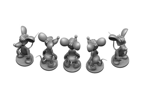 Second Mouse from Leopold for 3D printing STL 3D Model