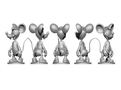 Second Mouse from Leopold for 3D printing STL 3D Model