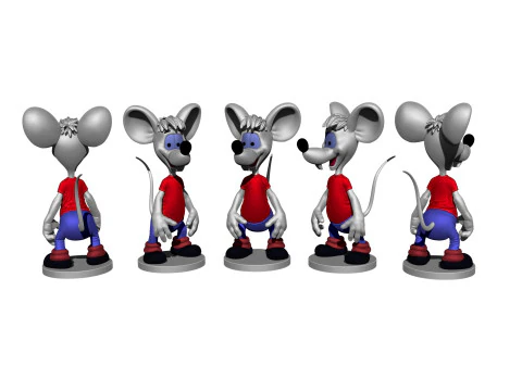 Second Mouse from Leopold for 3D printing STL 3D Model