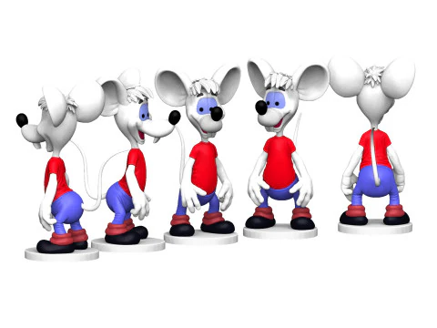 Second Mouse from Leopold for 3D printing STL 3D Model