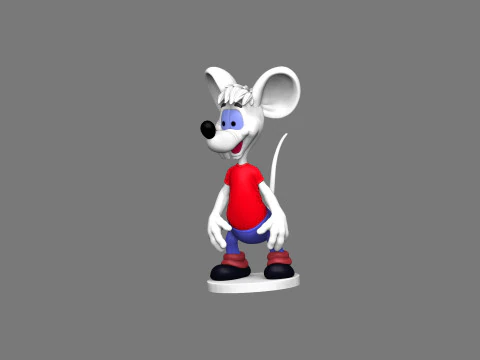 Second Mouse from Leopold for 3D printing STL 3D Model