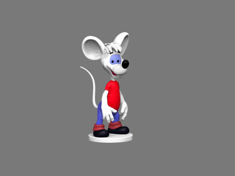 Second Mouse from Leopold for 3D printing STL 3D Model