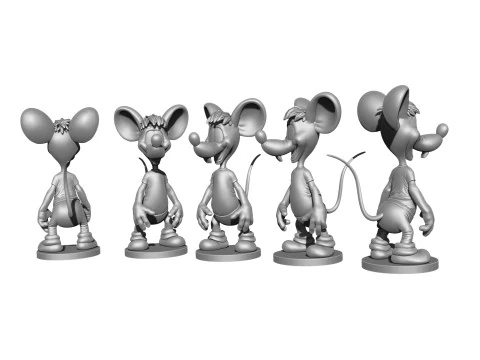 Second Mouse from Leopold for 3D printing STL 3D Model