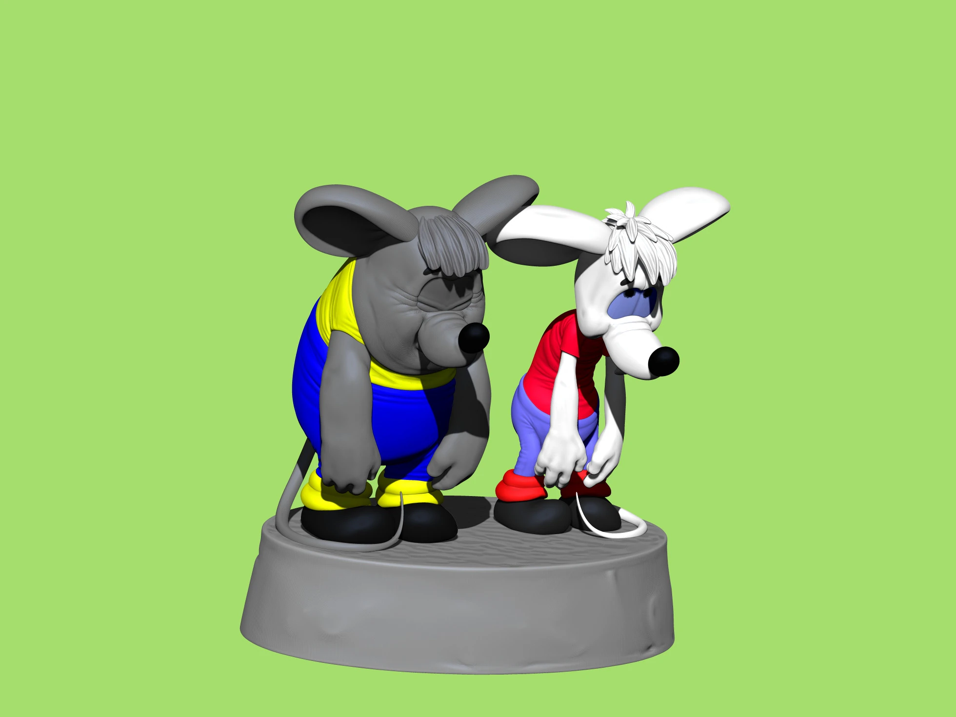 SAD MICE Prosti nas Leopold for 3D printing STL 3D Model .c4d .max .obj .3ds .fbx .stl .blend 