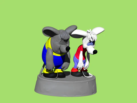 SAD MICE Prosti nas Leopold do druku 3D STL Model 3D