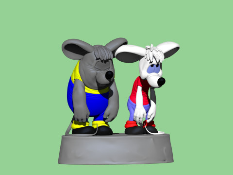 SAD MICE Prosti nas Leopold for 3D printing STL 3D Model