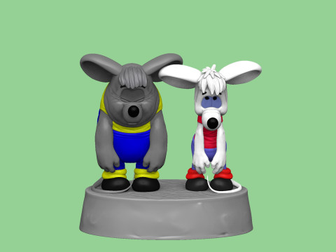 SAD MICE Prosti nas Leopold for 3D printing STL 3D Model