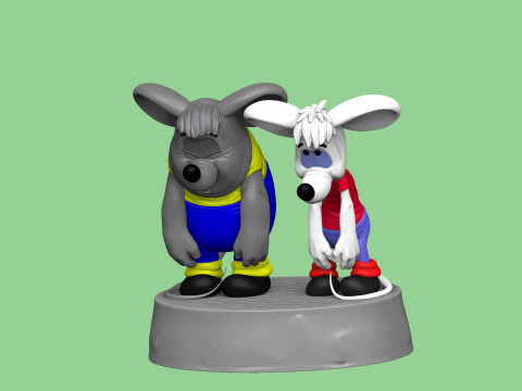 SAD MICE Prosti nas Leopold for 3D printing STL 3D Model