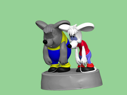 SAD MICE Prosti nas Leopold for 3D printing STL 3D Model