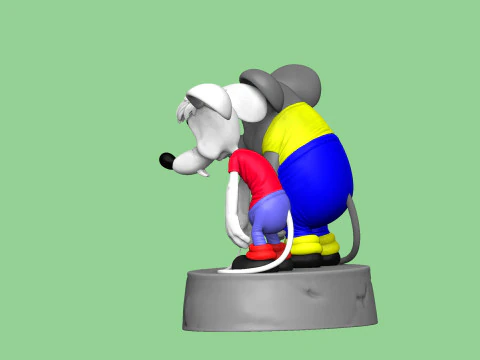 SAD MICE Prosti nas Leopold for 3D printing STL 3D Model