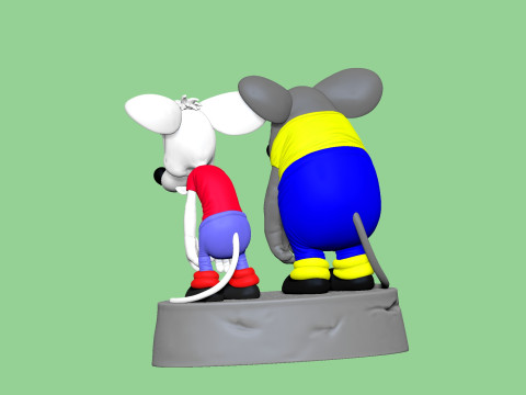 SAD MICE Prosti nas Leopold for 3D printing STL 3D Model