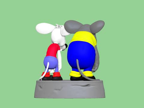 SAD MICE Prosti nas Leopold for 3D printing STL 3D Model