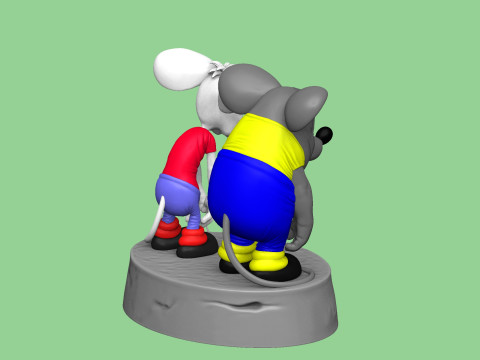 SAD MICE Prosti nas Leopold for 3D printing STL 3D Model