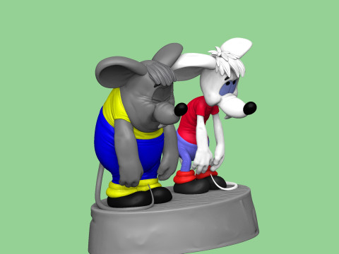 SAD MICE Prosti nas Leopold for 3D printing STL 3D Model