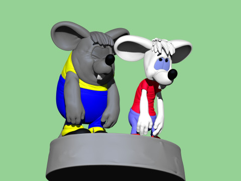 SAD MICE Prosti nas Leopold for 3D printing STL 3D Model