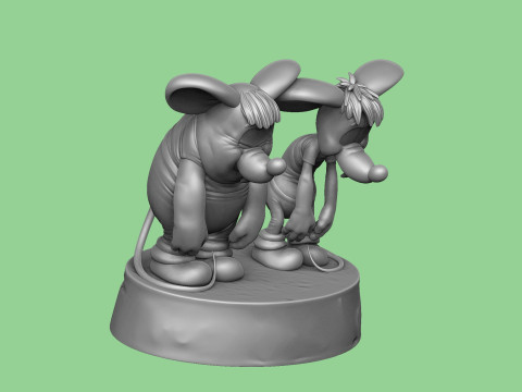 SAD MICE Prosti nas Leopold for 3D printing STL 3D Model