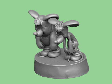 SAD MICE Prosti nas Leopold for 3D printing STL 3D Model