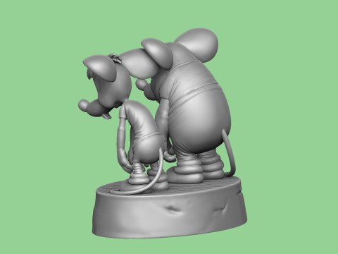 SAD MICE Prosti nas Leopold for 3D printing STL 3D Model