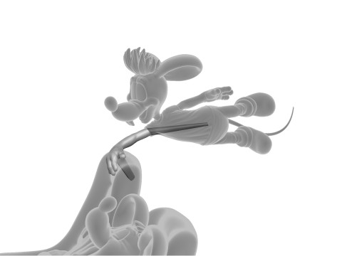 Leopold the cat car with mice for 3D printing STL 3D Model