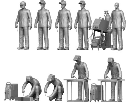 Welders and masks for 3D printing STL Modelo de impresión 3D