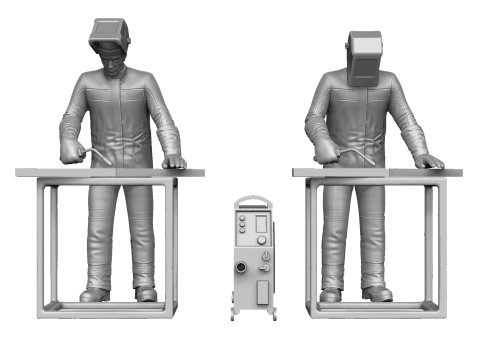 Welders and masks for 3D printing STL Modello di stampa 3D