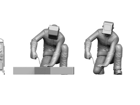 Welders and masks for 3D printing STL Modello di stampa 3D