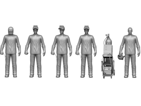 Welders and masks for 3D printing STL Modello di stampa 3D
