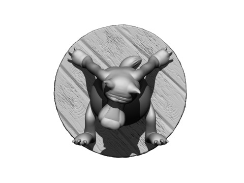 Wolf from the cartoon Once upon a time there was a dog Model 3D