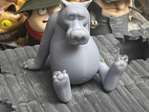 Wolf from the cartoon Once upon a time there was a dog Model 3D