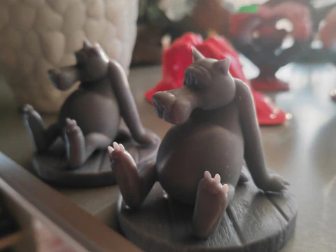 Lobo do desenho animado Era uma vez um cachorro Modelo 3D