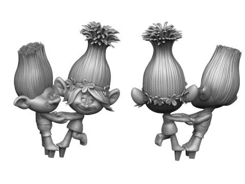 Trolls Princess Poppy and Branch for 3D printing 3D Print Model