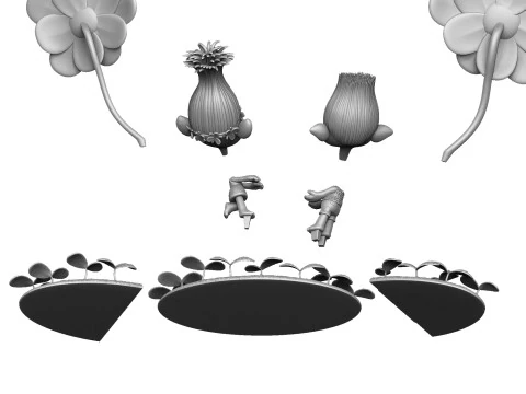 Trolls Princess Poppy and Branch for 3D printing 3D Print Model